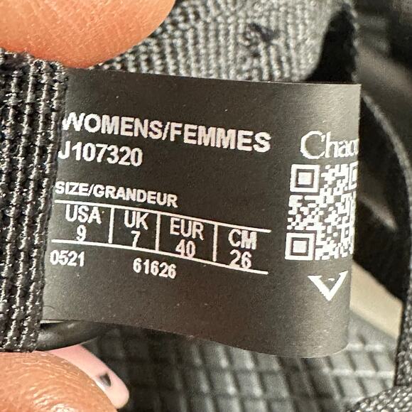 Chacos Z/Cloud X2 Solid Black Waterproof Casual Sandals Size 9 - Picture 3 of 6